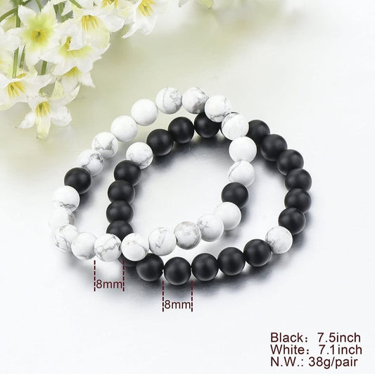 Set of 2 Bracelet Best Gift For "Bestie & "Couple"