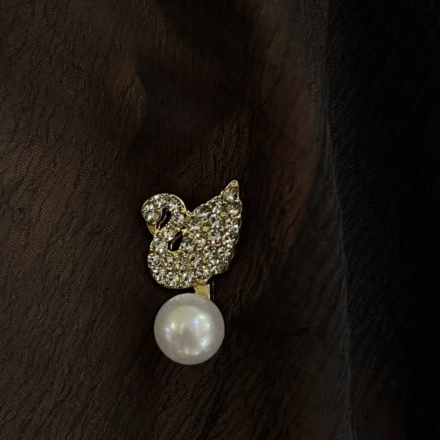 Stylish Swan Pearl Earning