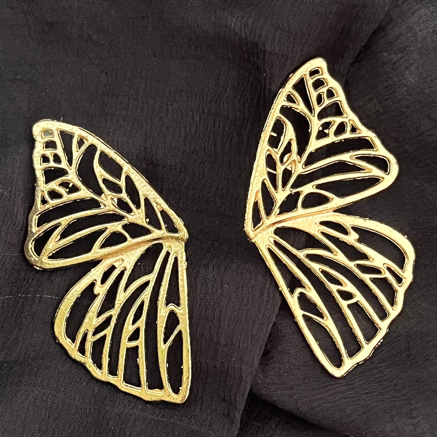 Golden Butterfly Wings Earing