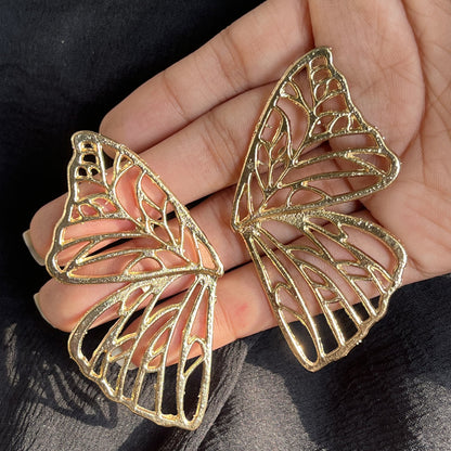 Golden Butterfly Wings Earing