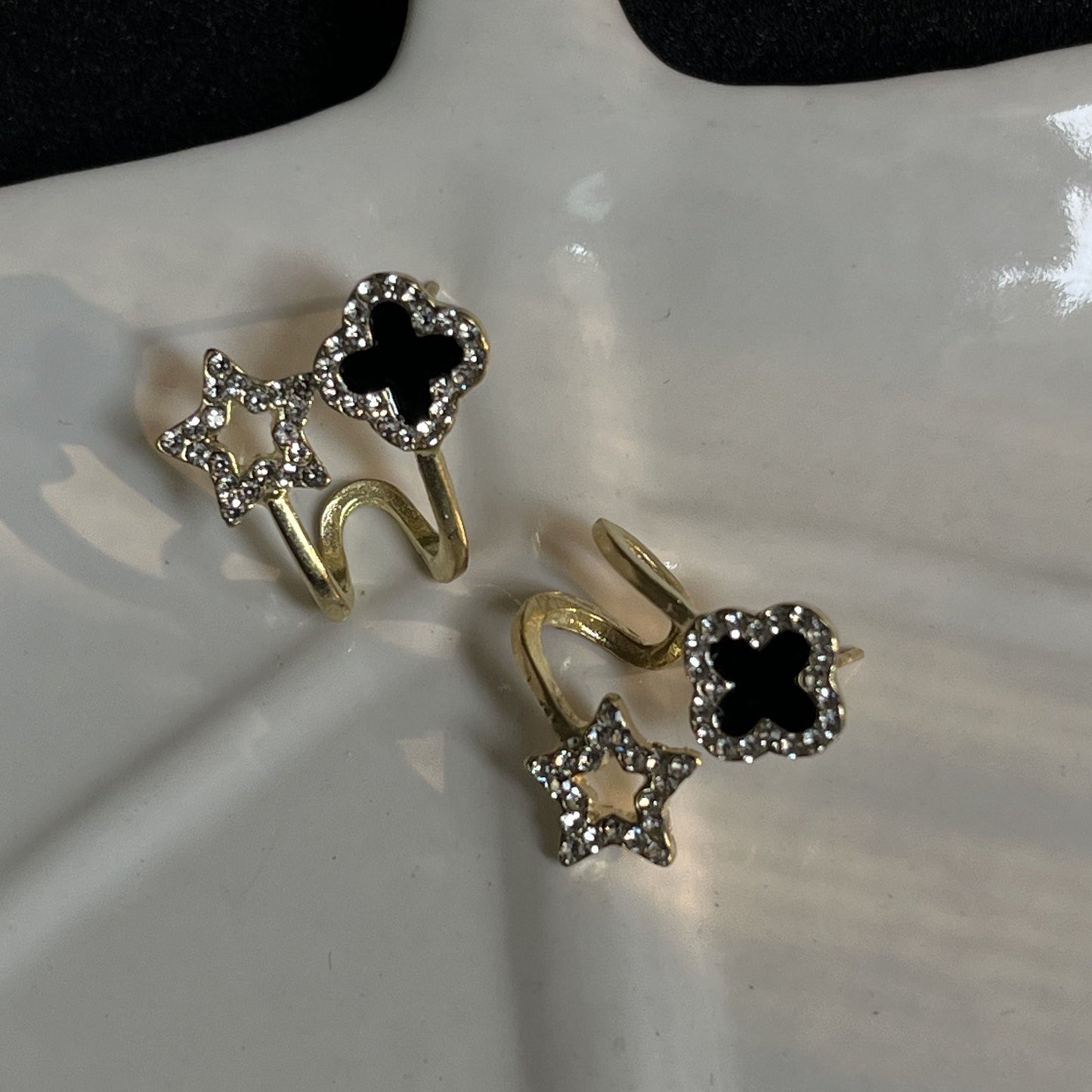 Gold Plated Star Shaped Korean Earing