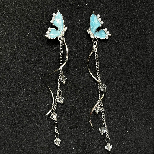 Dreamy Butterfly Tassel Korean Earing