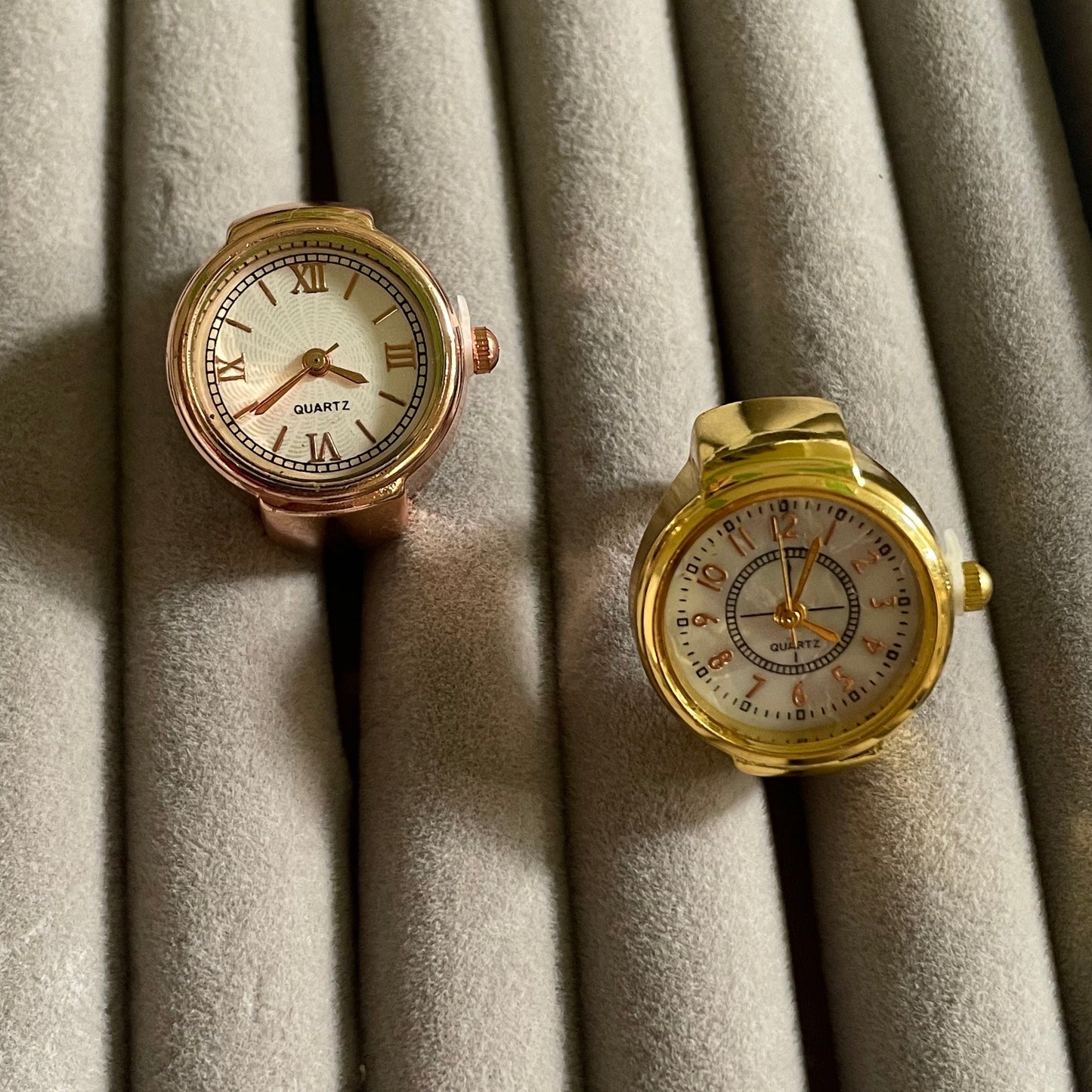 Combo of Gold & Rose Gold Watch Ring