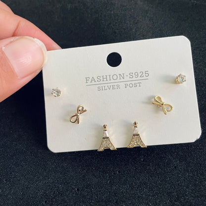 Set of 3 Pairs S925 Paris Earing