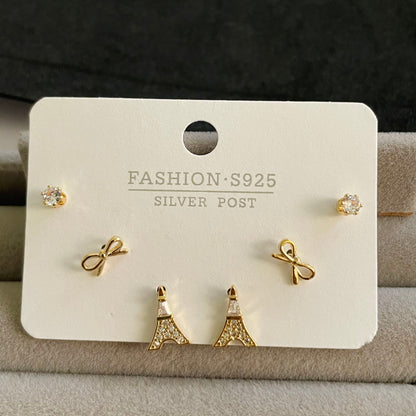 Set of 3 Pairs S925 Paris Earing