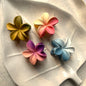 Pack of 4 Colorful Flower Claw Clips