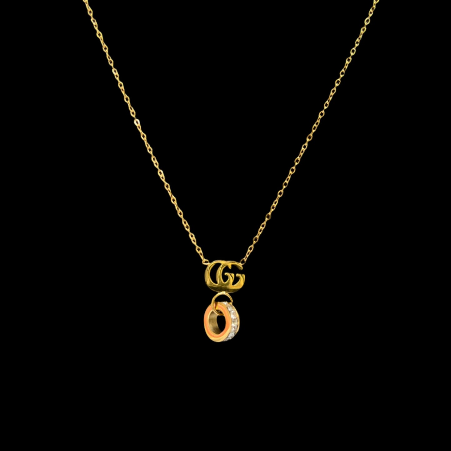 GG Logo Pendent - 18K Gold Plated