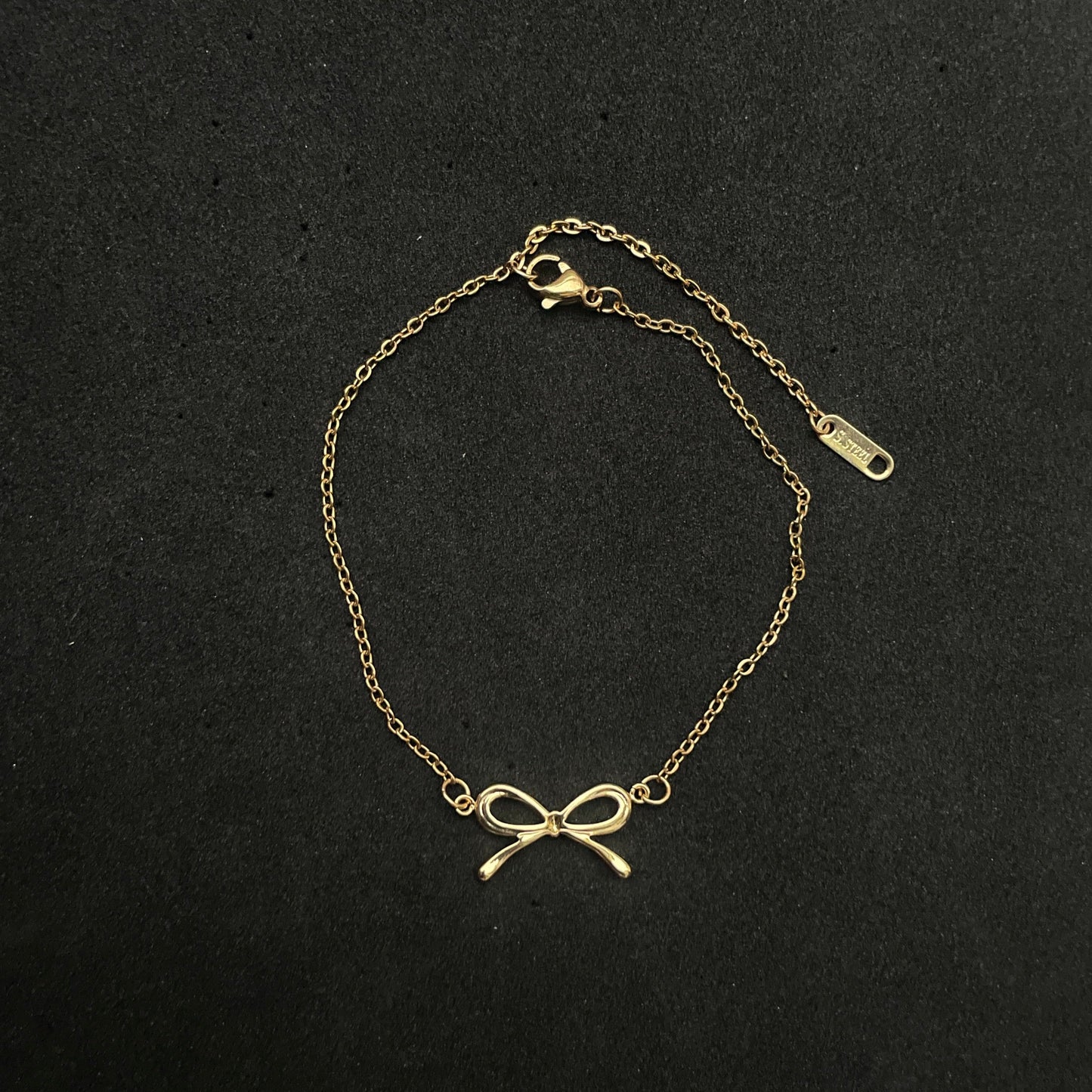 Trendy Bow Bracelet -18K Gold Plated