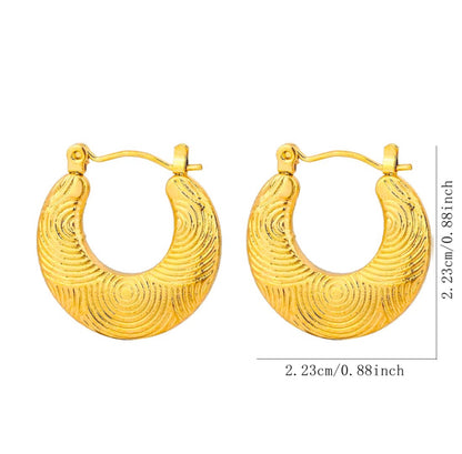 Trendy Round Hoop Earing