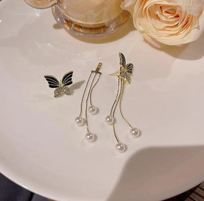 Butterfly Tassel Korean Earing