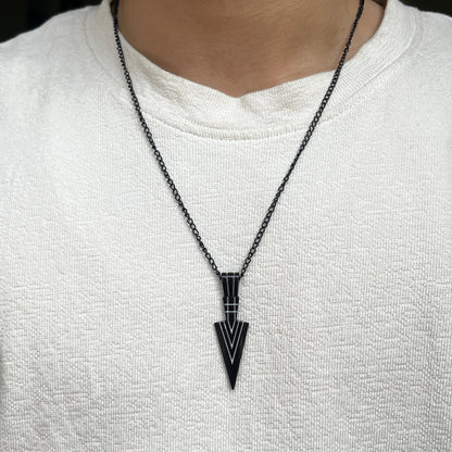 Black Arrow Chain Pendent