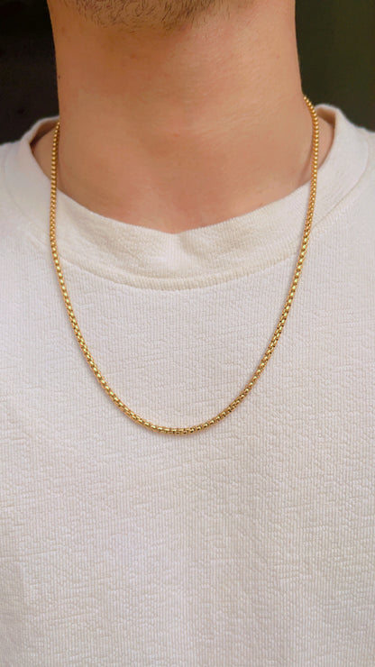 Stylish 18K Gold Plated round Chain