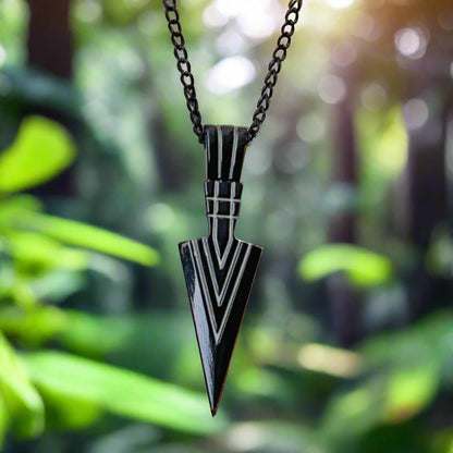 Black Arrow Chain Pendent