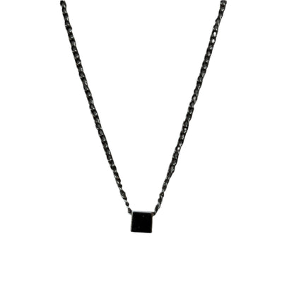 Black Geometrical Cube Chain