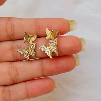 Golden Butterfly Earing