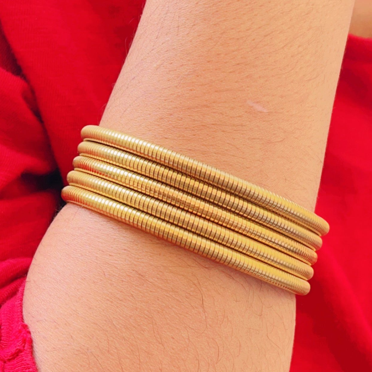 Spiral Bracelet - 18k Gold Plated