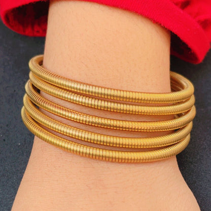 Spiral Bracelet - 18k Gold Plated