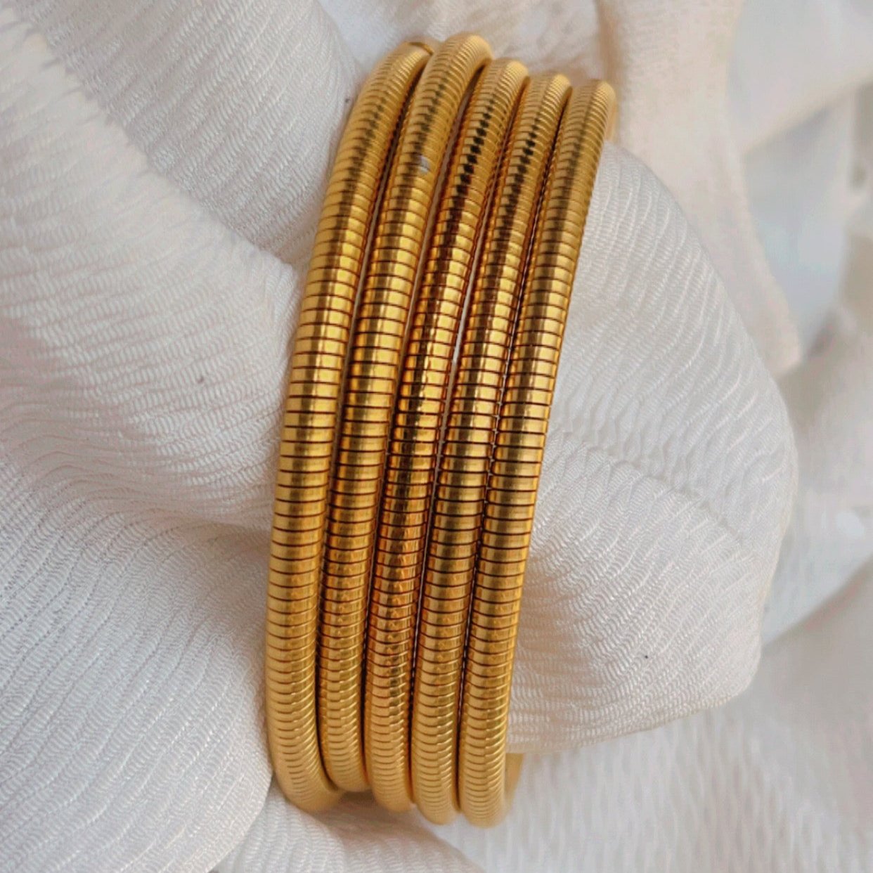 Spiral Bracelet - 18k Gold Plated