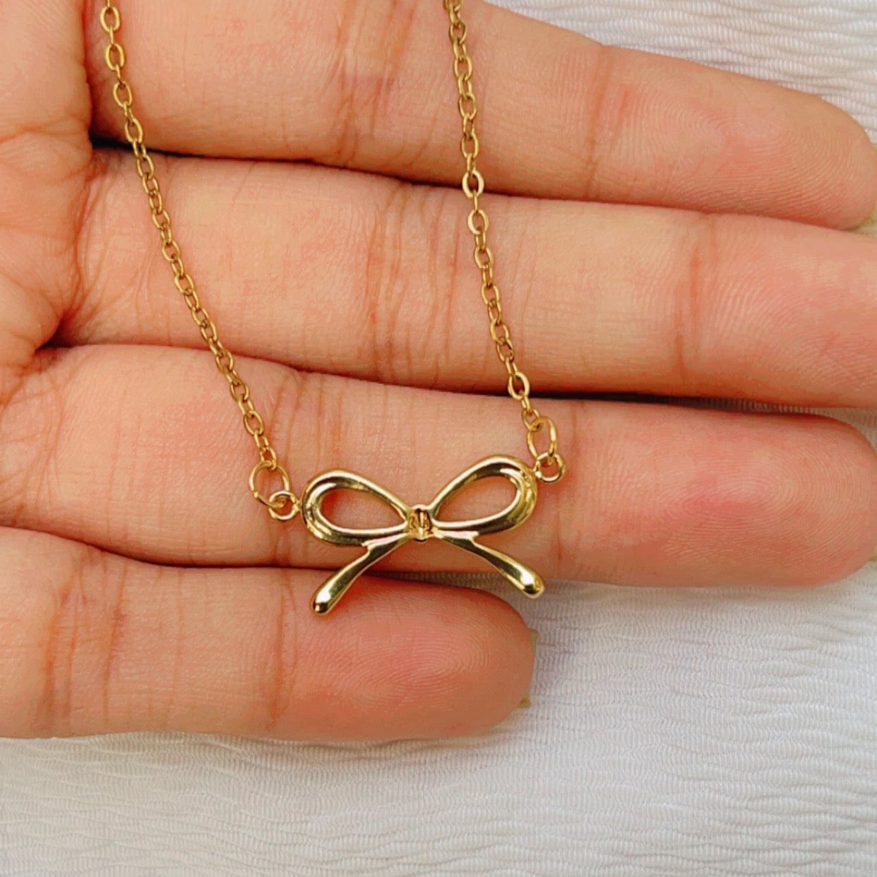 Trendy Bow Bracelet -18K Gold Plated