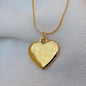 Golden Sweat Heart Necklace - 18K Gold Plated