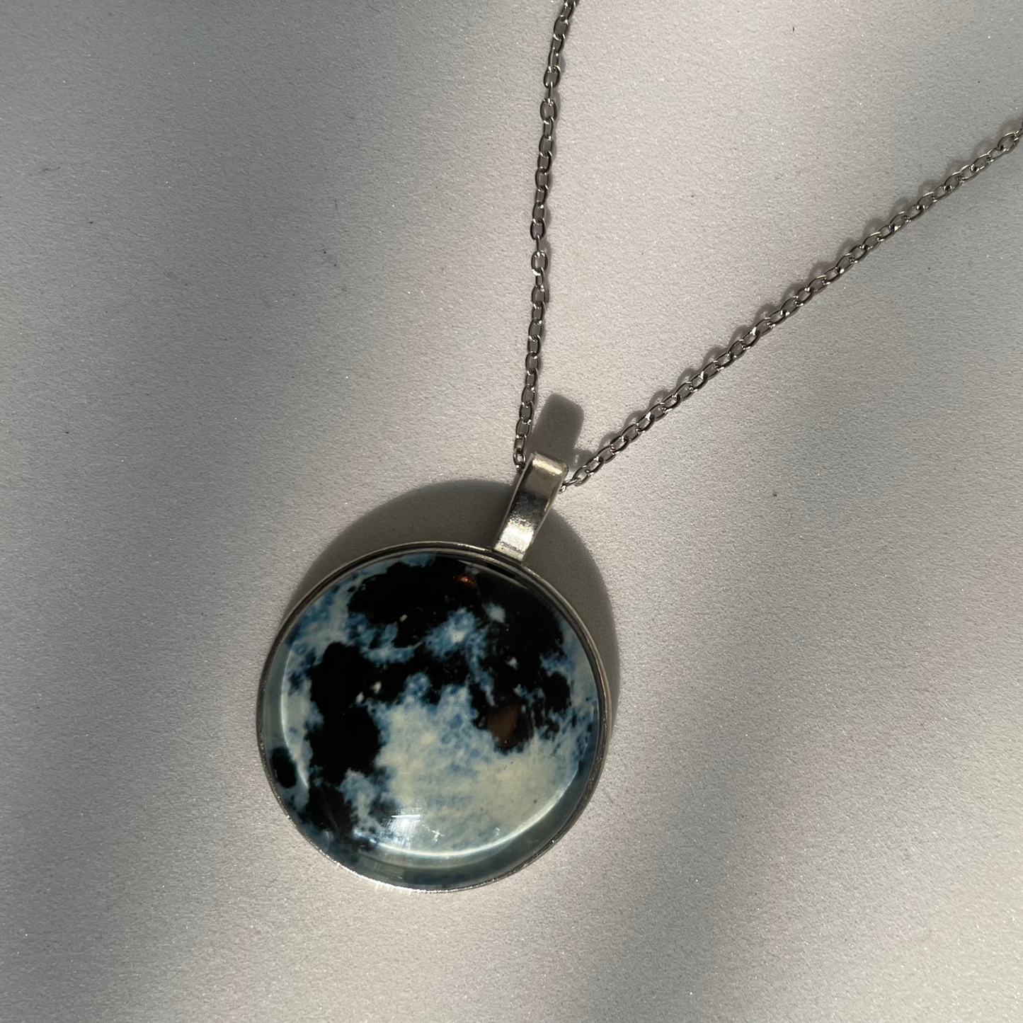 Moonstone Full Moon Chain Pendent