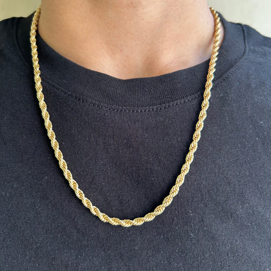 18K Gold Plated Rope Chain