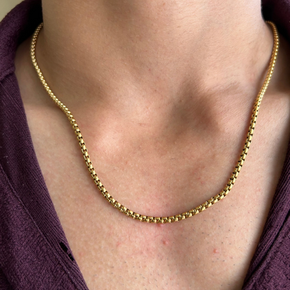 Stylish 18K Gold Plated round Chain