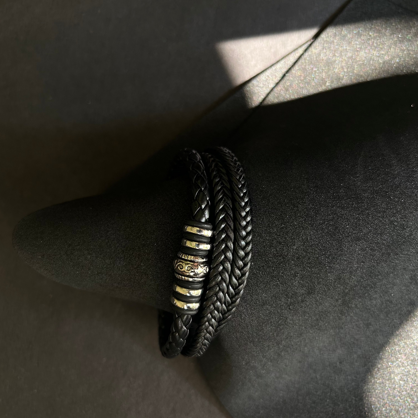 Black Leather Bracelet