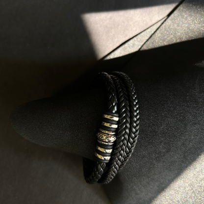 Black Leather Bracelet