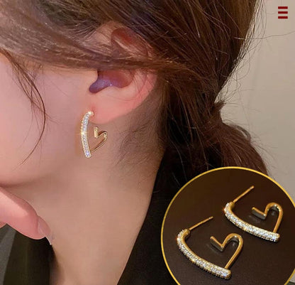 Heart Shape Hoop Korean Earing