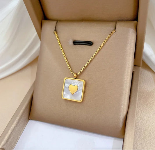 Stylish Square Heart Pendent