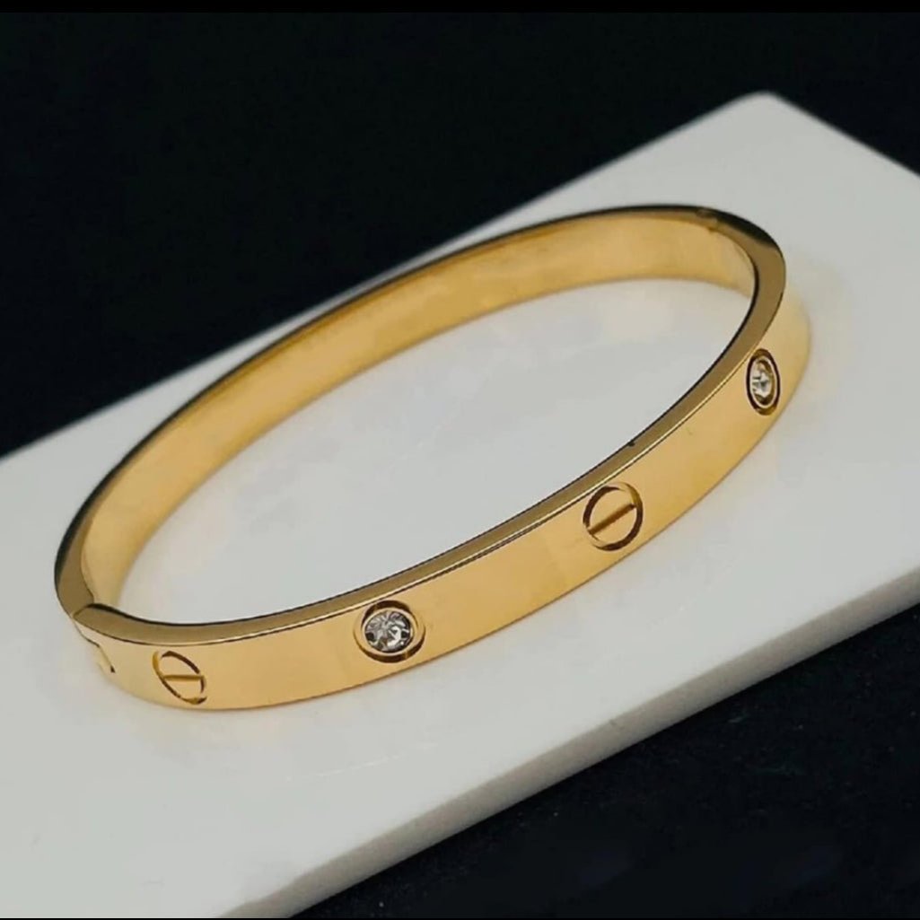 Trendy Cartier Dope Kada -18k Gold Plated