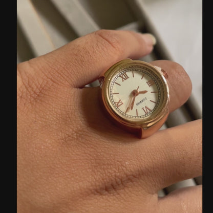 Rose Gold Watch Ring