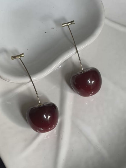 Cherry Dangle Korean Earing